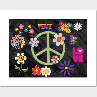 Retro Hippie Peace Posters and Art